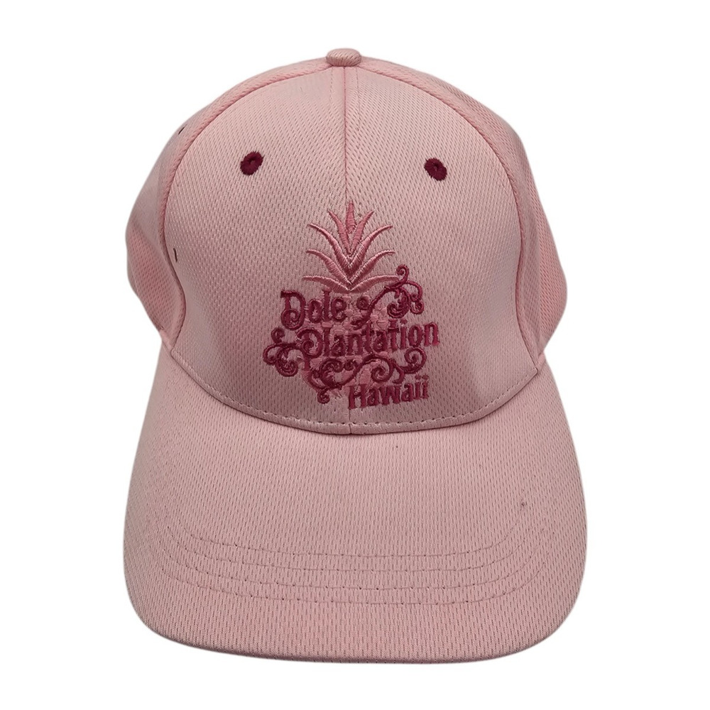 Dole Plantation Hawaii Womens Strapback Baseball Hat Cap Light Pink
